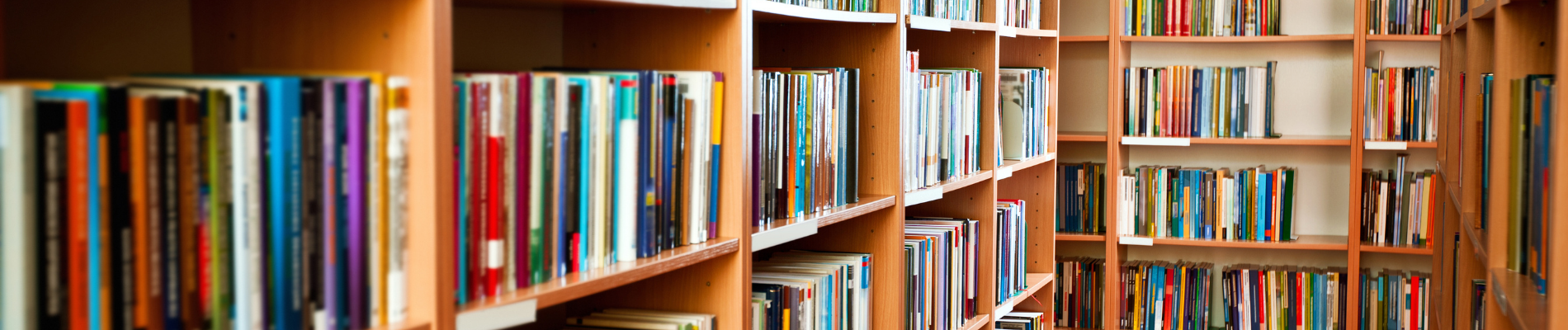 books on shelves